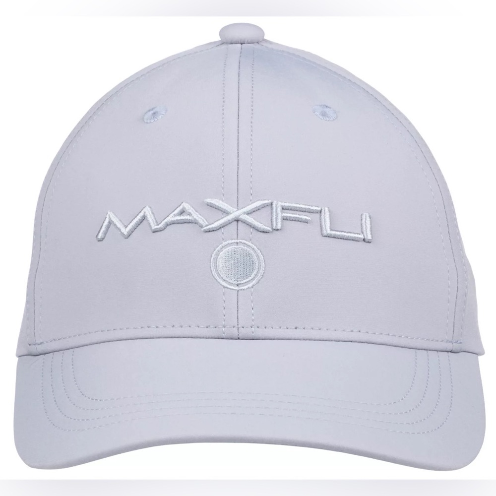 Maxfli Tour Men's Grey 3D Logo Tech Golf Hat Gray Strap Back Cap OSFM - BNWT!